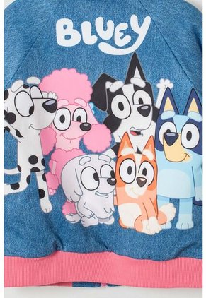 Chaqueta De Bluey Con Cierre Multicolor Para Niña 2T A 6T 4T