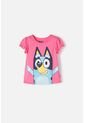 Camiseta De Bluey Rosada Manga Corta Para Niña 2T A 6T 5T de BLUEY
