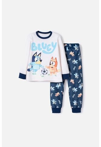 Pijama De Bluey Multicolor De Pantalón Largo Para Niño 2T A 6T 5T BLUEY