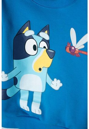 Buzo De Bluey Azul De Diseño Cerrado Para Niño 2T A 6T 5T