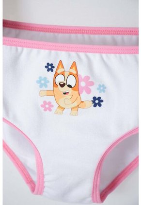Pack X2 Panties De Bluey Blanco Y Azul Niña 2T A 6T 2T