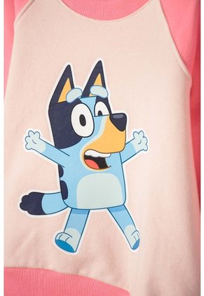 Conjunto De Bluey Con Pantalón Largo Rosado Para Niña 2T A 6T 4T