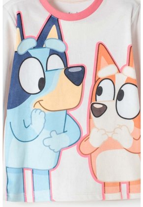 Pijama De Bluey Multicolor Tela Tipo Fleece Para Niña 2T A 6T 5T
