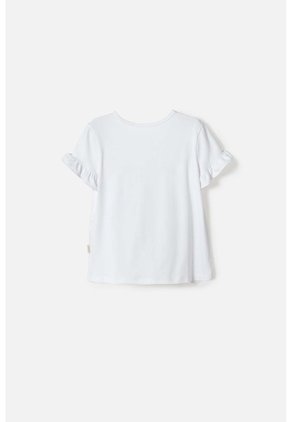 Camiseta De Bluey Blanca Manga Corta Para Niña De 2T A 6T 3T