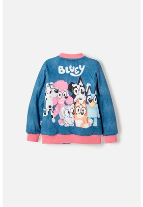 Chaqueta De Bluey Con Cierre Multicolor Para Niña 2T A 6T 2T