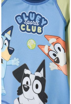 Conjunto De Baño De Bluey Azul Manga Larga Para Niño 2T A 6T 2T