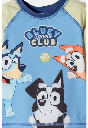 Conjunto De Baño De Bluey Azul Manga Larga Para Niño 2T A 6T 2T