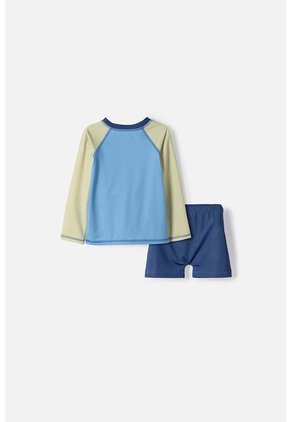 Conjunto De Baño De Bluey Azul Manga Larga Para Niño 2T A 6T 2T