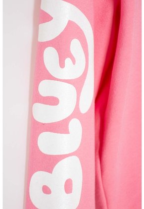 Buzo De Bluey Rosado De Diseño Abierto Para Niña 2T A 6T 2T