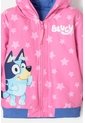 Chaqueta De Bluey Rosada Y Azul Con Capucha Para Niña 2T A 6T 5T de BLUEY
