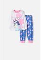 Pijama De Bluey Multicolor Manga Larga Para Niña 2T A 6T 2T de BLUEY