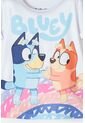 Camiseta De Bluey Blanca Manga Corta Para Niña 2T A 5T 5T de BLUEY