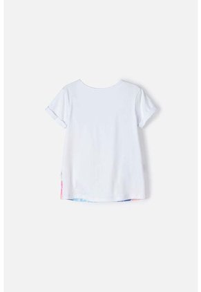 Camiseta De Bluey Blanca Manga Corta Para Niña 2T A 5T 5T