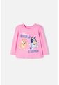 Camiseta De Bluey Rosada Manga Larga Para Niña 2T A 6T 5T de BLUEY