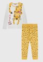 Pijama Amarillo-Blanco Boboli de Boboli