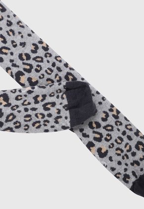 Medias Gris-Negro-Amarillo Boboli