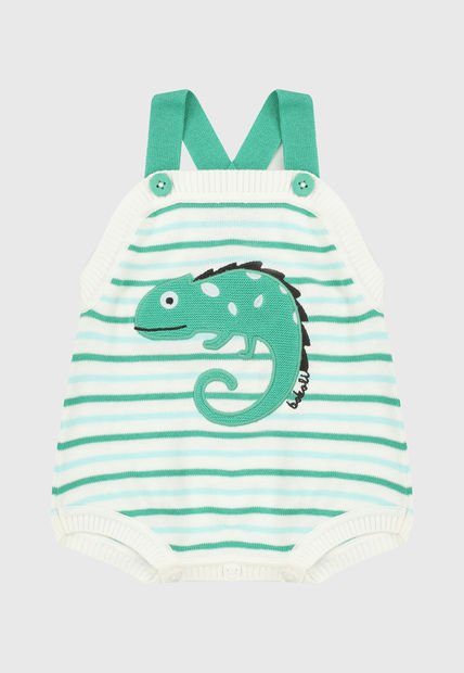 Enterizo Blanco-Verde Boboli