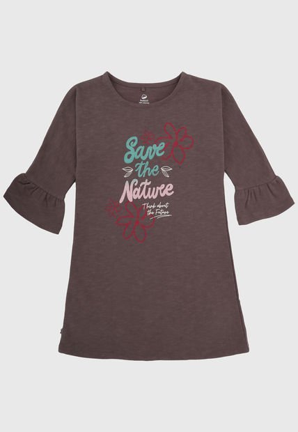 ​Vestido Gris Oscuro-Multicolor Boboli