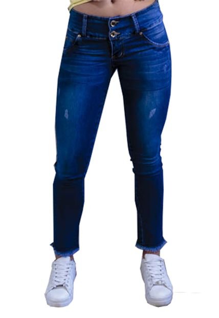 Jean Color Azul Oscuro Para Dama Bocared Para Dama Feclos - Compra Ahora |  Dafiti Colombia