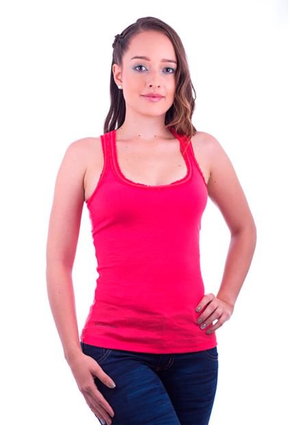 BLUSA DAMA ATLETICA CORTE MARIPOSA EN ESPALDA ENCAJE EN TODO EL CONTORNO DE CUELLO Y SISA BRIGHT ROSE S BOCARED EMMA 27231