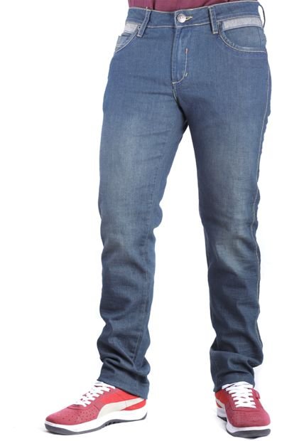 Jeans Para Hombre Con Bolsillos En Delantero Y Posterior Quincy