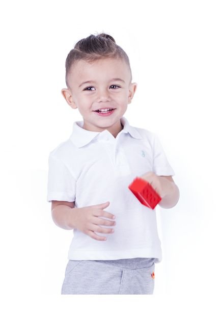 POLO NIÑO CON BORDADO HE HILADILLO CONTRASTE LARRY