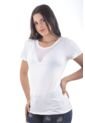Blusa En Viscosa, Cuello Redondo, Manga Corta, Corte En Mayatex En Escote Loes de Bocared