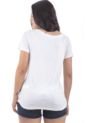 Blusa En Viscosa, Cuello Redondo, Manga Corta, Corte En Mayatex En Escote Loes de Bocared