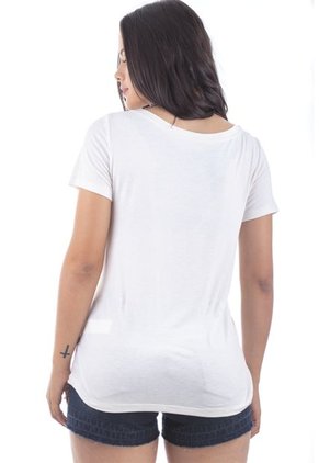 Blusa En Viscosa, Cuello Redondo, Manga Corta, Corte En Mayatex En Escote Loes
