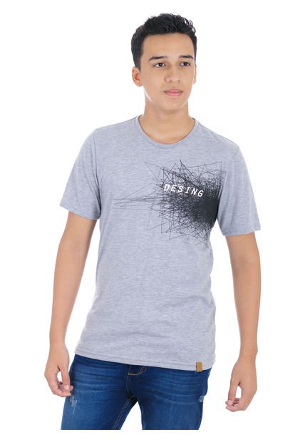 T-SHIRT CUELLO REDONDO GRAY MIX S BOCARED SPAM 1812010