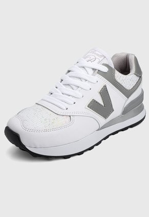 Tenis Lifestyle Blanco-Gris Bocelli