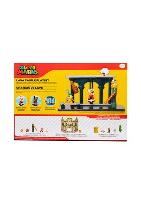 Nintendo Super Mario Set de Juego Castillo de Lava Juguete Multicolor Boing Toys
