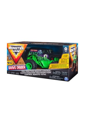Monster Jam Grave Digger RC 1:24 Juguete Negro-Verde BOING TOYS