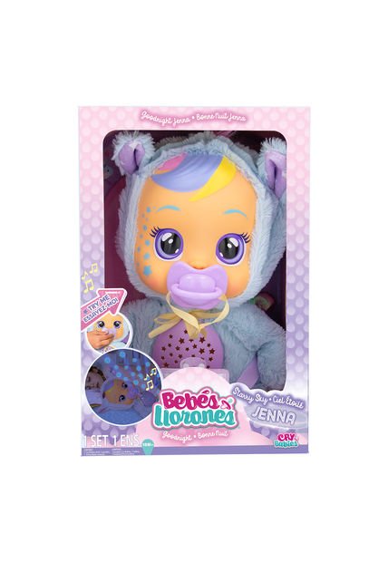 Bebés Llorones Goodnight Starry Sky Jenna. Juguete Multicolor Boing Toys