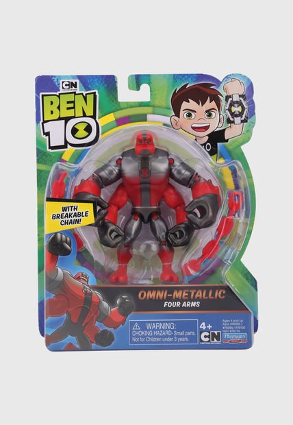 Juguete Ben 10 Rojo-Plateado BOING TOYS Four Arms