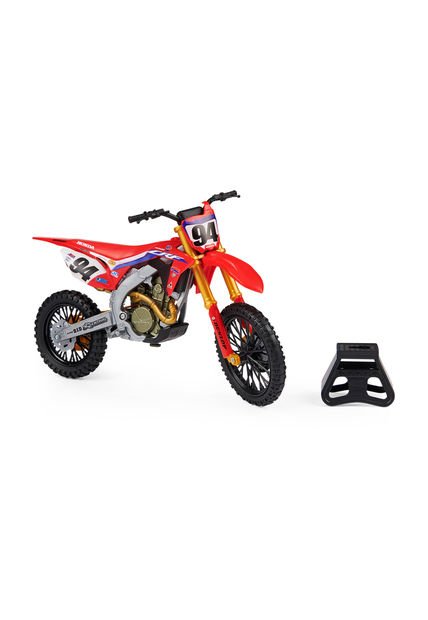 Juguete Rojo-Gris-Dorado BOING TOYS Supercross Motocicleta Die Cast 1:10