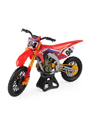 Juguete Rojo-Gris-Dorado BOING TOYS Supercross Motocicleta Die Cast 1:10