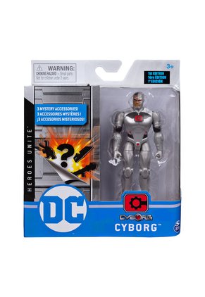 Juguete Multicolor Boing Toys DC Figura Básica 4" C/3 Acc. Surt