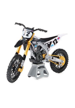 Juguete Blanco-Negro BOING TOYS Supercross Motocicleta Die Cast 1:10