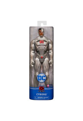 Cyborg DC Figura 12" Juguete Gris-Rojo BOING TOYS