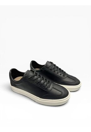 Tenis Hombre Negro Cuero Bont Cafeto