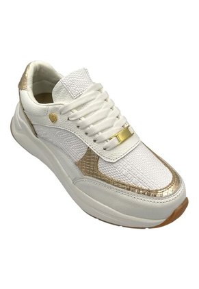 Tenis Blanco Mujer En CUERO Deportivo Bont Baru