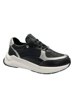 Tenis CUERO Mujer Deportivo Negro Bont Baru