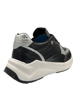 Tenis CUERO Mujer Deportivo Negro Bont Baru