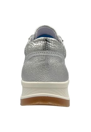 Tenis CUERO Mujer Deportivo Plateado Bont Torino