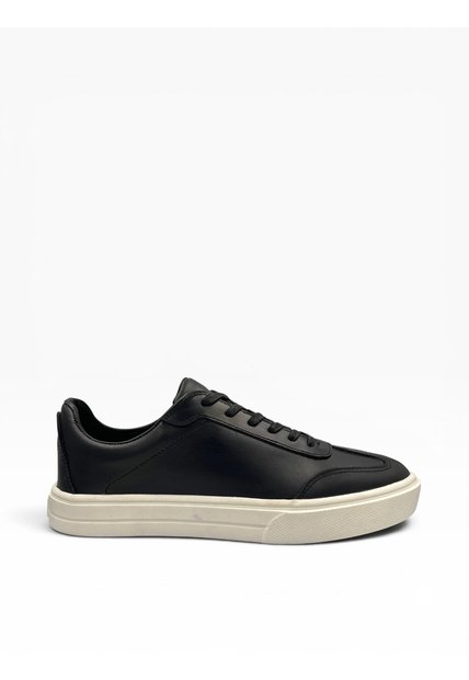 Tenis En Cuero Para Hombre Negro Bont Cafeto