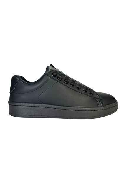 Tenis Colegial Cosido Negro Para Niño Y Niña Bont C07