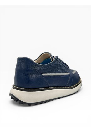Tenis Azul Mujer En CUERO Deportivo Bont Vittoria