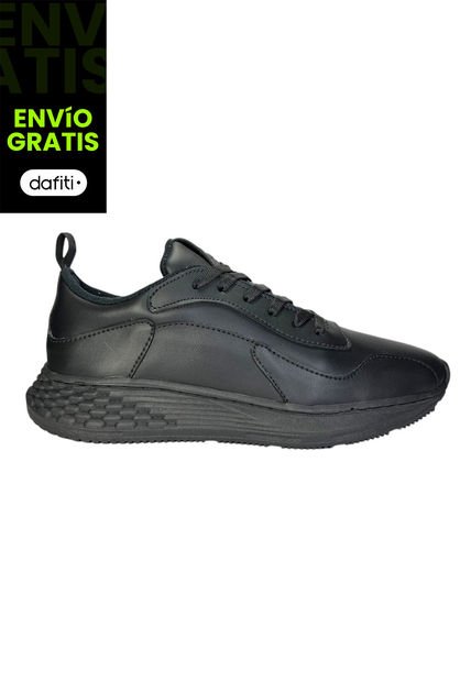 Tenis Deportivo Colegial Cosido Negro Para Niño Y Niña Bont C06
