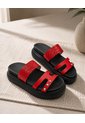 Sandalia Canoa En Cuero Para Mujer Rojo Lia Bont de BONT
